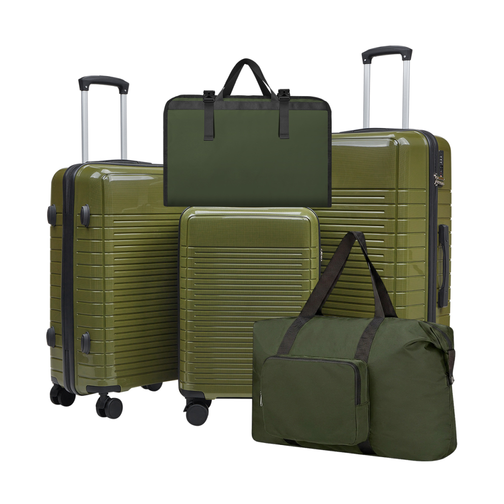 Spinner Wheel Rolling Suitcase 20 Inch - Set Koper 5 Buah dengan Cangkang