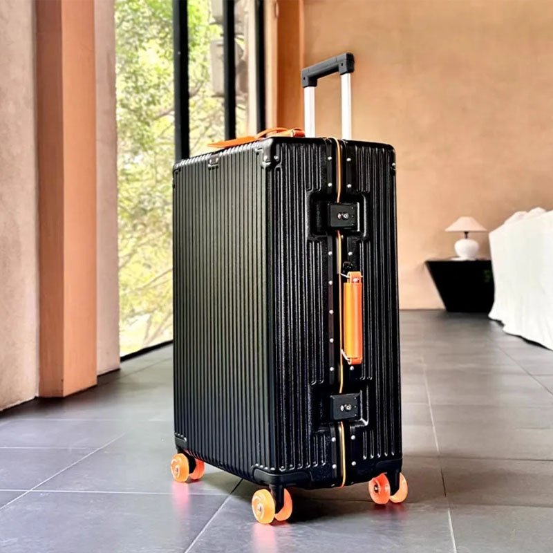 Koper Troli Perjalanan dengan  - Aluminum Frame Carry On Luggage ulasan dan harga