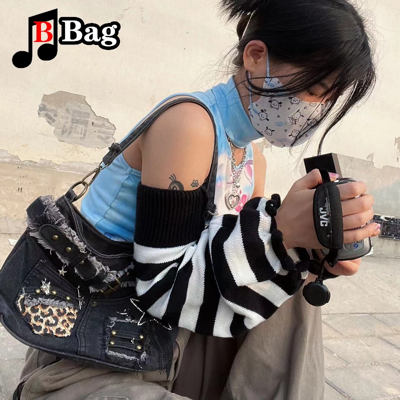 Tas koboi tiga warna, tas sele - Handbags ulasan dan harga