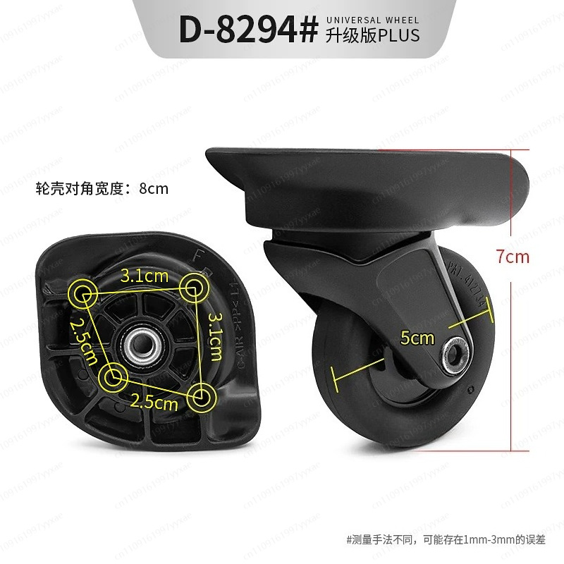 Roda Pengganti Koper Universal - Silent Replacement Luggage Wheels ulasan dan harga