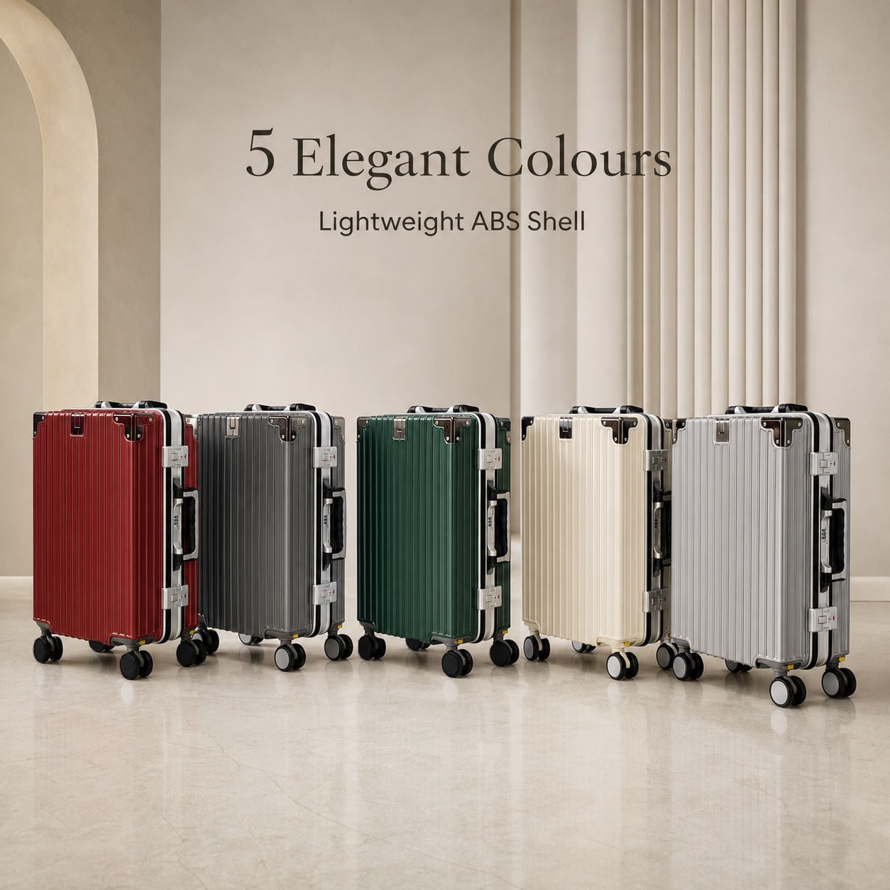 Koper Kabin 20 inci yang Diset - Aluminum Frame Carry On Luggage ulasan dan harga