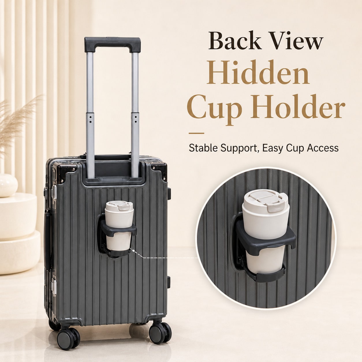 Koper Kabin 20 inci yang Diset - Aluminum Frame Carry On Luggage ulasan dan harga